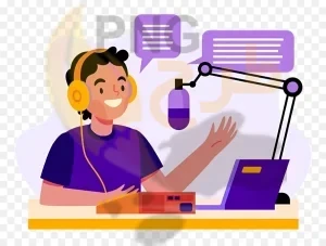 دانلود فایل png بدون بکگراند طرح پادکست