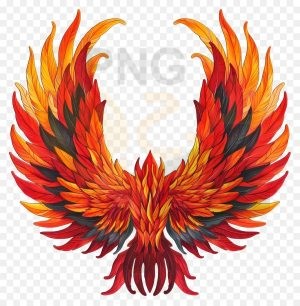 دانلود فایل png بدون بکگراند طرح ققنوس