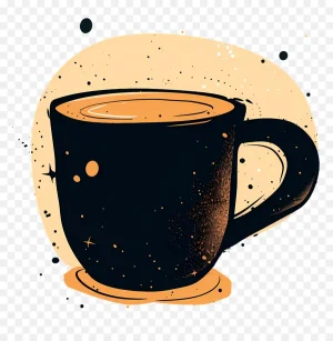 دانلود فایل png بدون بکگراند طرح فنجان قهوه