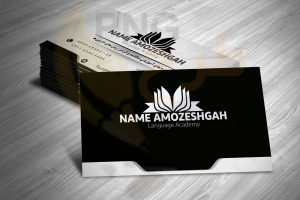 دانلود طرح لایه باز کارت ویزیت آموزشگاه زبان