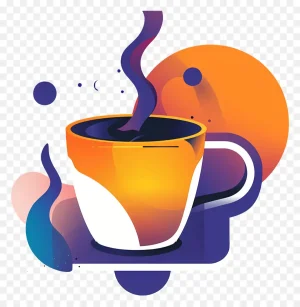 دانلود فایل png بدون بکگراند طرح فنجان قهوه