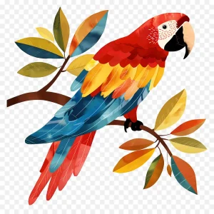 دانلود فایل png بدون بکگراند طرح طوطی