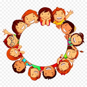 دانلود فایل png بدون بکگراند طرح فریم کودک کارتونی