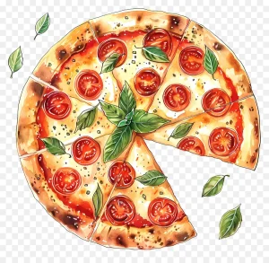 دانلود فایل png بدون بکگراند طرح پیتزا