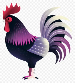 دانلود فایل png بدون بکگراند طرح خروس