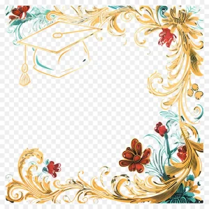 دانلود فایل png بدون بکگراند طرح فریم دکوراتیو