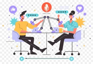 دانلود فایل png بدون بکگراند طرح پادکست