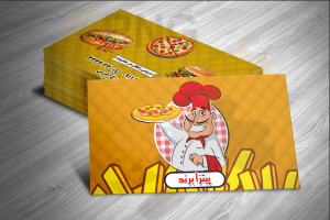 دانلود طرح لایه باز کارت ویزیت فست فود