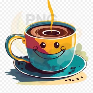 دانلود فایل png بدون بکگراند طرح فنجان قهوه